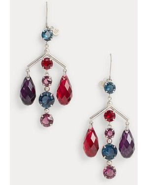 Ralph Lauren Multicoloured Chandelier Earrings - White