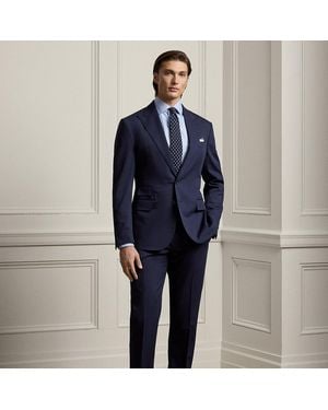 Ralph Lauren Kent Hand-Tailored Nailhead Suit - Blue