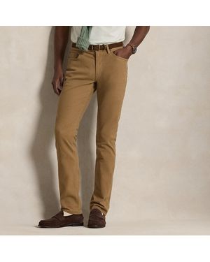 Polo Ralph Lauren Varick Slim Straight Twill Trouser - Brown