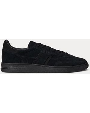 Ralph Lauren Sneaker Bedford in camoscio - Nero