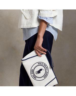 Polo Ralph Lauren Pochette Portefeuille Zippée Polo Play - Bleu