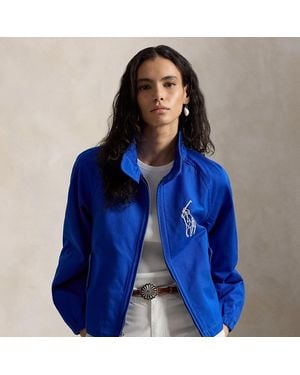 Polo Ralph Lauren Embroidered Cotton Twill Jacket - Blue