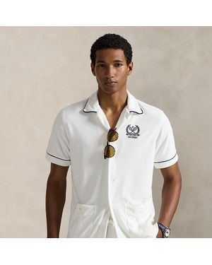 Ralph Lauren Us Open Terry Camp Shirt - White