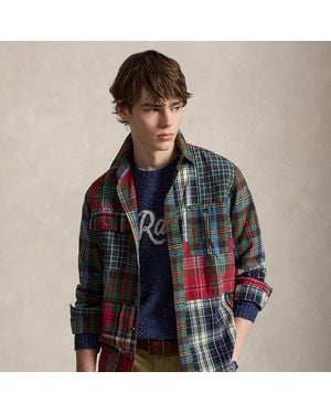 Polo Ralph Lauren Classic Fit Patchwork Plaid Oxford Shirt - Multicolour