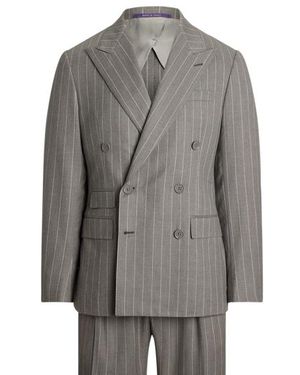 Ralph Lauren Abito Kent gessato in lana - Grigio
