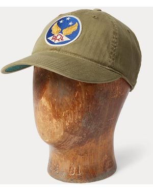 RRL Garment-Dyed Twill Ball Cap - Green