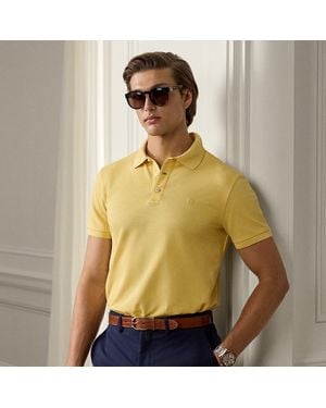 Ralph Lauren Custom Slim Fit Piqué Polo Shirt - Yellow
