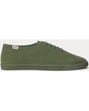 Ralph Lauren Cotton Canvas Trainer - Green