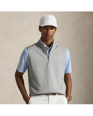Ralph Lauren Stretch Jersey Quarter-Zip Gilet - Grey