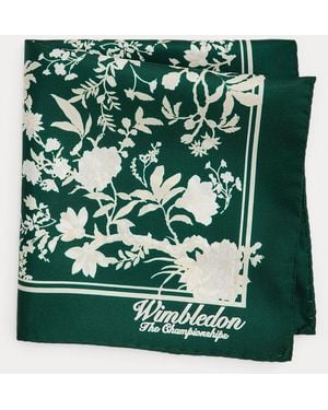 Polo Ralph Lauren Wimbledon Silk Pocket Square - Green