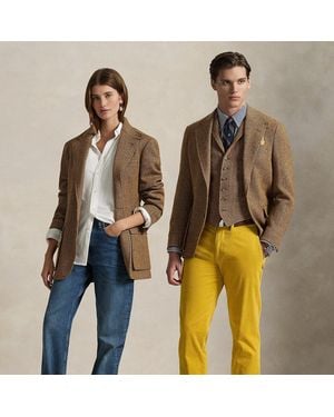 Polo Ralph Lauren The Rl67 Herringbone Tweed Jacket - Multicolour