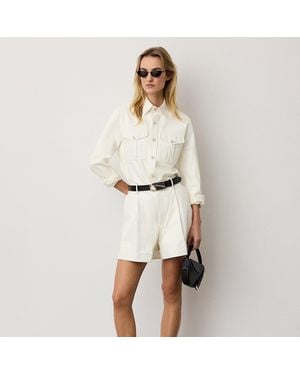 Ralph Lauren Hannes Lambskin Short - Natural