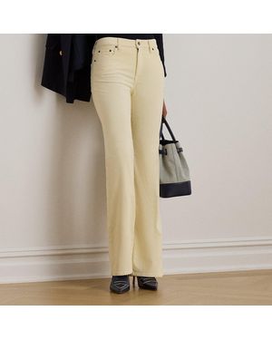 Ralph Lauren High-Rise Corduroy Flare Trousers - Natural