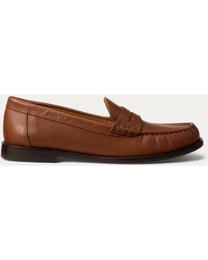 Polo Ralph Lauren Calfskin Penny Loafer - Brown