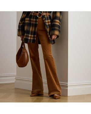 Ralph Lauren High-Rise Corduroy Flare Trouser - Brown