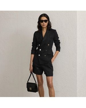 Ralph Lauren Ralph Lauren Tracy Pleated Linen Short - Black