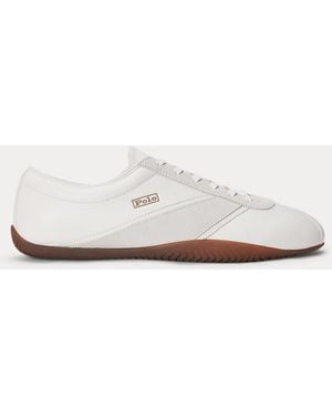 Polo Ralph Lauren Vektor-Ledersneaker Rl Racer - Weiß