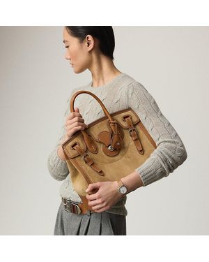 Ralph Lauren Ralph Lauren Soft Ricky 33 Calf-Suede Bag - Brown
