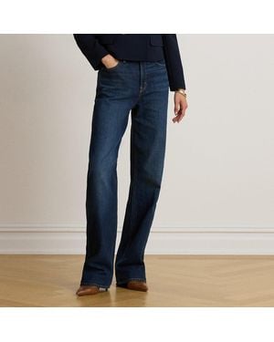 Ralph Lauren Straight-Fit Jeans Mit Hoher Leibhöhe - Blau