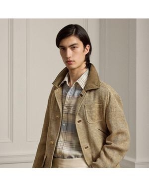 Ralph Lauren Linen Herringbone Jacket - Brown