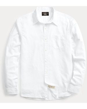 RRL Twill Workshirt - White