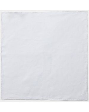 RRL Pañuelo Cuadrado De Bolsillo De Lino - Blanco