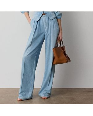 Ralph Lauren Pantalón Livie De Denim De Algodón - Azul
