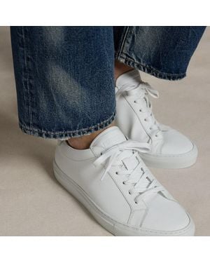 Ralph Lauren Jermain Leather Trainer - White