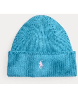 Polo Ralph Lauren Knit Wool Beanie - Blue