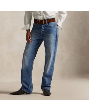 Ralph Lauren High-Rise Relaxed Straight Jean - Blue