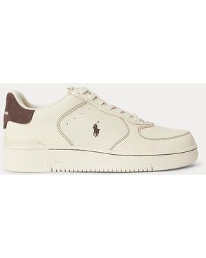 Polo Ralph Lauren Leder-Sneaker Masters Court - Natur
