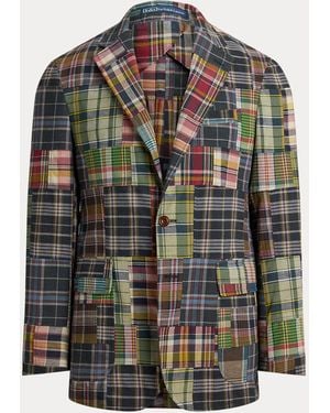 Polo Ralph Lauren Polo Soft Tailored Fit Patchwork Colbert - Blauw