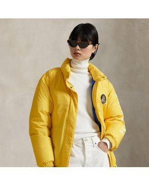 Polo Ralph Lauren Logo Down Puffer Jacket - Yellow