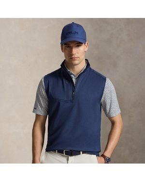 Ralph Lauren Stretch Jersey Quarter-Zip Gilet - Blue