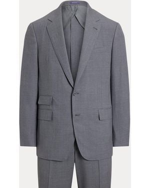 Ralph Lauren Kent Hand-Tailored Nailhead Suit - Grey