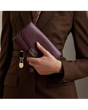 Ralph Lauren Borsa a tracolla Adair media in pelle - Rosso