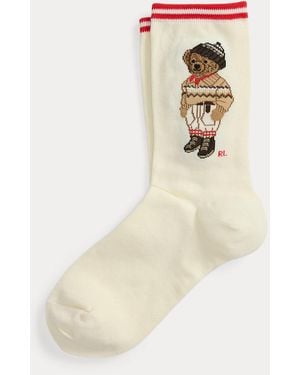 Polo Ralph Lauren Calze sportive Polo Bear in misto cotone - Neutro
