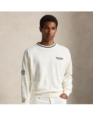 Polo Ralph Lauren Wimbledon Vintage Fit Sweatshirt - White