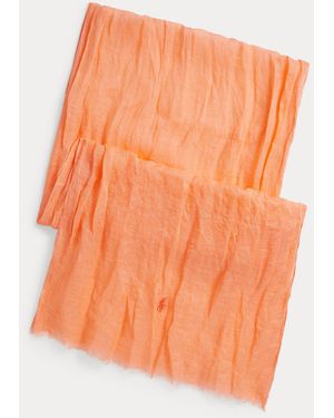 Polo Ralph Lauren Lightweight Linen Scarf - Orange