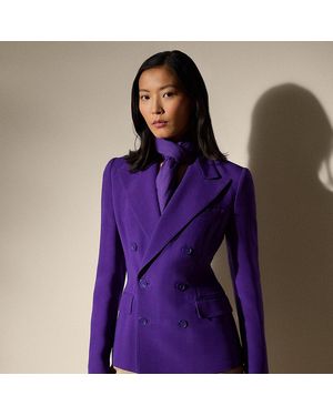 Ralph Lauren Jacke Desmond Aus Wolle Und Seide - Lila