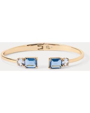 Ralph Lauren Plated Stone Hinge Bangle - Metallic