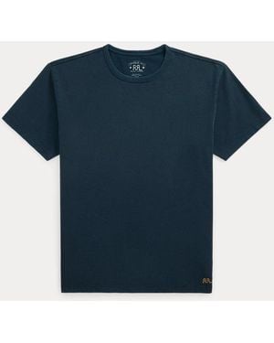 RRL Maglietta in jersey pesante Relaxed-Fit - Blu