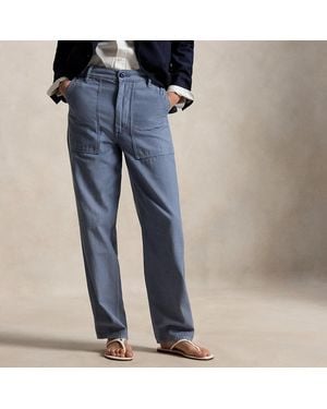 Polo Ralph Lauren Cotton Sateen Utility Trouser - Blue