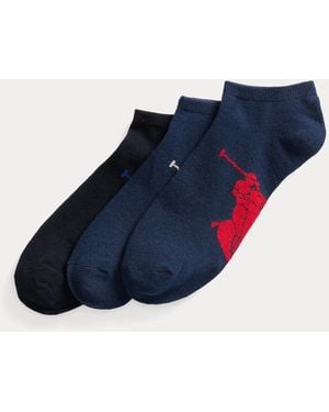 Polo Ralph Lauren Big Pony Sock 3-Pack - Blue