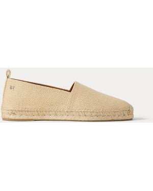 Ralph Lauren Bosworth Silk Herringbone Espadrille - Natural