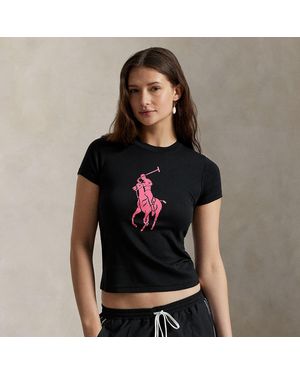 Polo Ralph Lauren Pony Cotton Crewneck Tee - Black