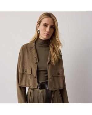 Ralph Lauren Dominik Lamb-Suede Jacket - Brown