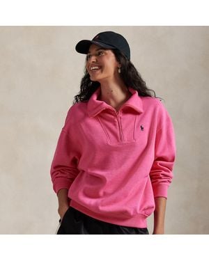 Ralph Lauren Pony Fleece Half-Zip - Pink