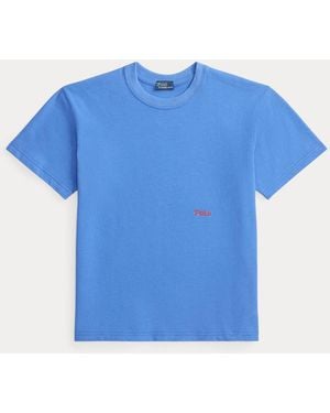 Polo Ralph Lauren Big Pony Cotton Crewneck Tee - Blue