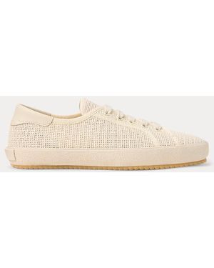 Ralph Lauren Deportiva Bayston De Malla De Algodón - Neutro